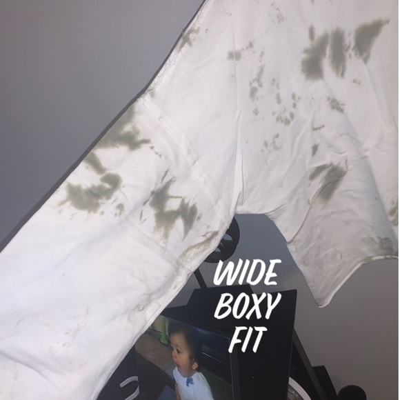 Last Dusky Sage Drop Cropped Tie Dye Hoodie - Picture 10 of 13